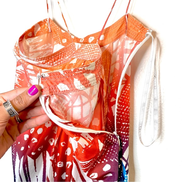 Diane Von Furstenberg “Gilmore Oasis” silk dress 🧡 - Picture 14 of 16